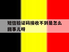 短信验证码接收不到是怎么回事儿呀