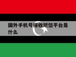 国外手机号接收短信平台是什么