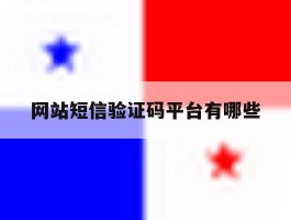 网站短信验证码平台有哪些