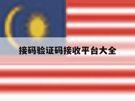 接码验证码接收平台大全