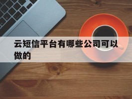 云短信平台有哪些公司可以做的