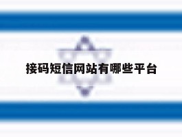 接码短信网站有哪些平台