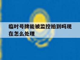 临时号牌能被监控拍到吗现在怎么处理