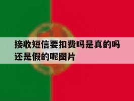 接收短信要扣费吗是真的吗还是假的呢图片的简单介绍