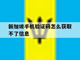 新加坡手机验证码怎么获取不了信息
