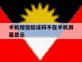 手机短信验证码不在手机屏幕显示