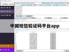 中国短信验证码平台app