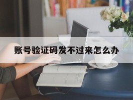 账号验证码发不过来怎么办