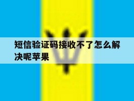短信验证码接收不了怎么解决呢苹果