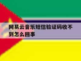 网易云音乐短信验证码收不到怎么回事