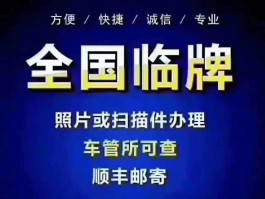 关于临时号牌有几种分别有什么用的信息