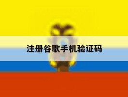 注册谷歌手机验证码