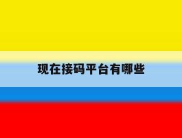 现在接码平台有哪些