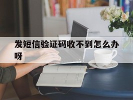 发短信验证码收不到怎么办呀