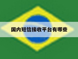 国内短信接收平台有哪些