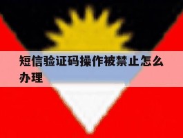 短信验证码操作被禁止怎么办理