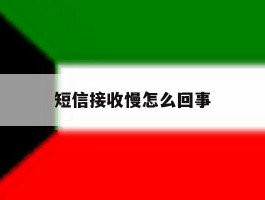 短信接收慢怎么回事