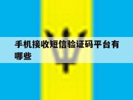 手机接收短信验证码平台有哪些