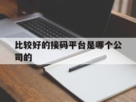 比较好的接码平台是哪个公司的