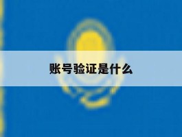 账号验证是什么