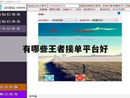 有哪些王者接单平台好