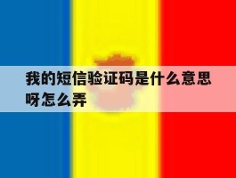 我的短信验证码是什么意思呀怎么弄