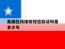 美国在线接收短信验证码是多少号