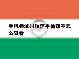 手机验证码短信平台知乎怎么查看