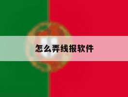 怎么弄线报软件