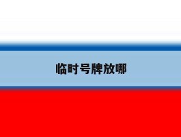 临时号牌放哪