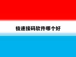 极速接码软件哪个好