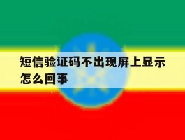 短信验证码不出现屏上显示怎么回事