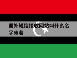 国外短信接收网站叫什么名字来着