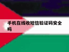 手机在线收短信验证码安全吗