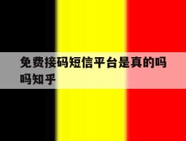 免费接码短信平台是真的吗吗知乎