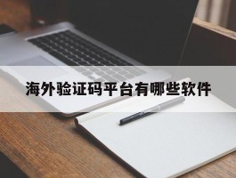 海外验证码平台有哪些软件