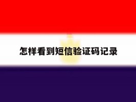 怎样看到短信验证码记录