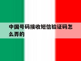中国号码接收短信验证码怎么弄的