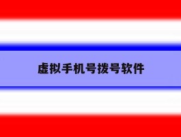 虚拟手机号拨号软件