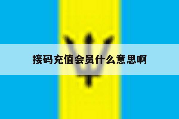 接码充值会员什么意思啊 接码充值会员什么意思啊