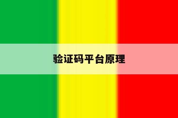 验证码平台原理 验证码平台原理