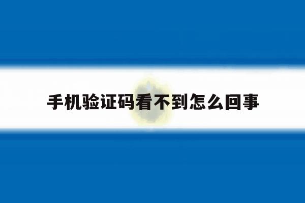 手机验证码看不到怎么回事 手机验证码看不到怎么回事