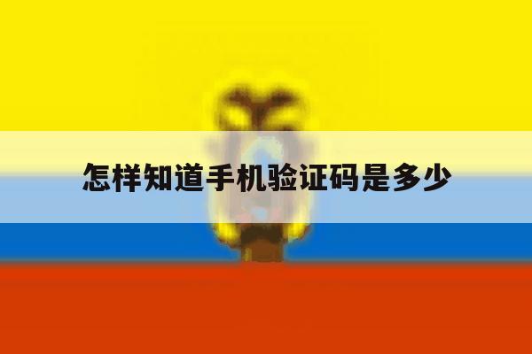怎样知道手机验证码是多少 怎样知道手机验证码是多少