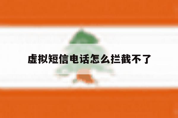 虚拟短信电话怎么拦截不了 虚拟短信电话怎么拦截不了