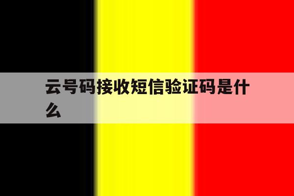 云号码接收短信验证码是什么 云号码接收短信验证码是什么