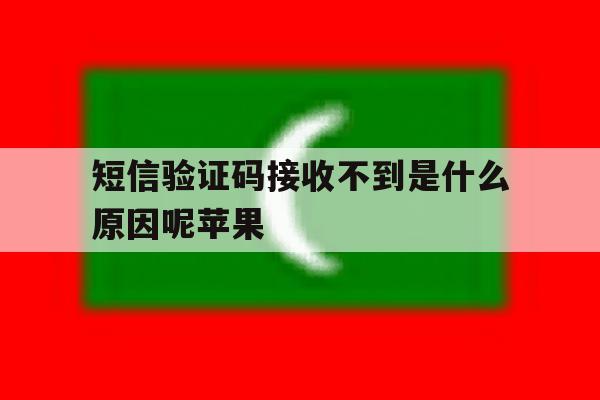 短信验证码接收不到是什么原因呢苹果 短信验证码接收不到是什么原因呢苹果