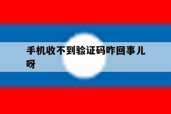 手机收不到验证码咋回事儿呀 手机收不到验证码咋回事儿呀