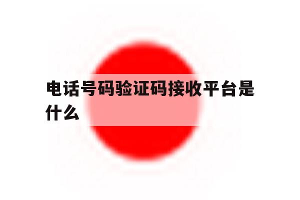电话号码验证码接收平台是什么 电话号码验证码接收平台是什么