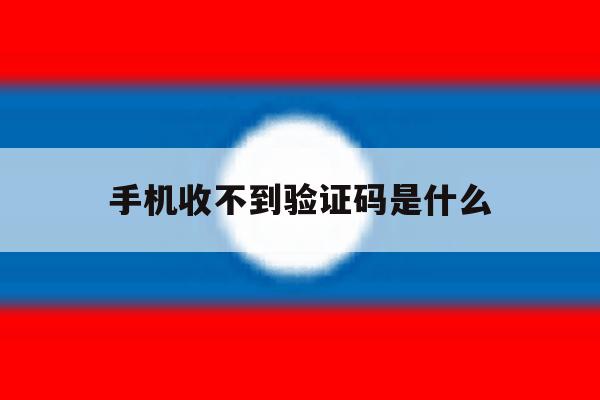 手机收不到验证码是什么 手机收不到验证码是什么