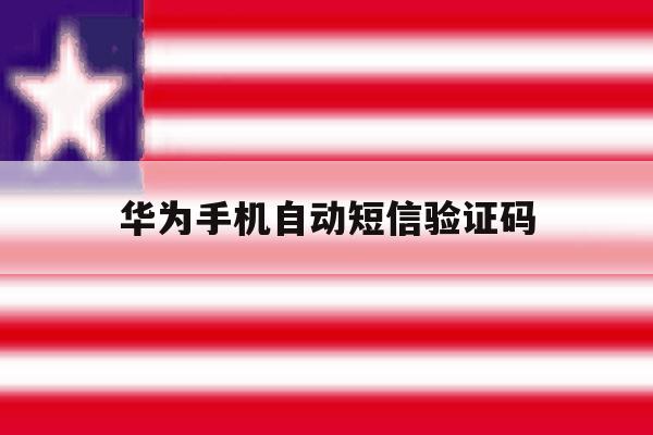 华为手机自动短信验证码 华为手机自动短信验证码